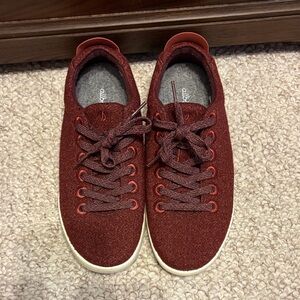 Allbirds Burgundy Wool Piper Sneakers
